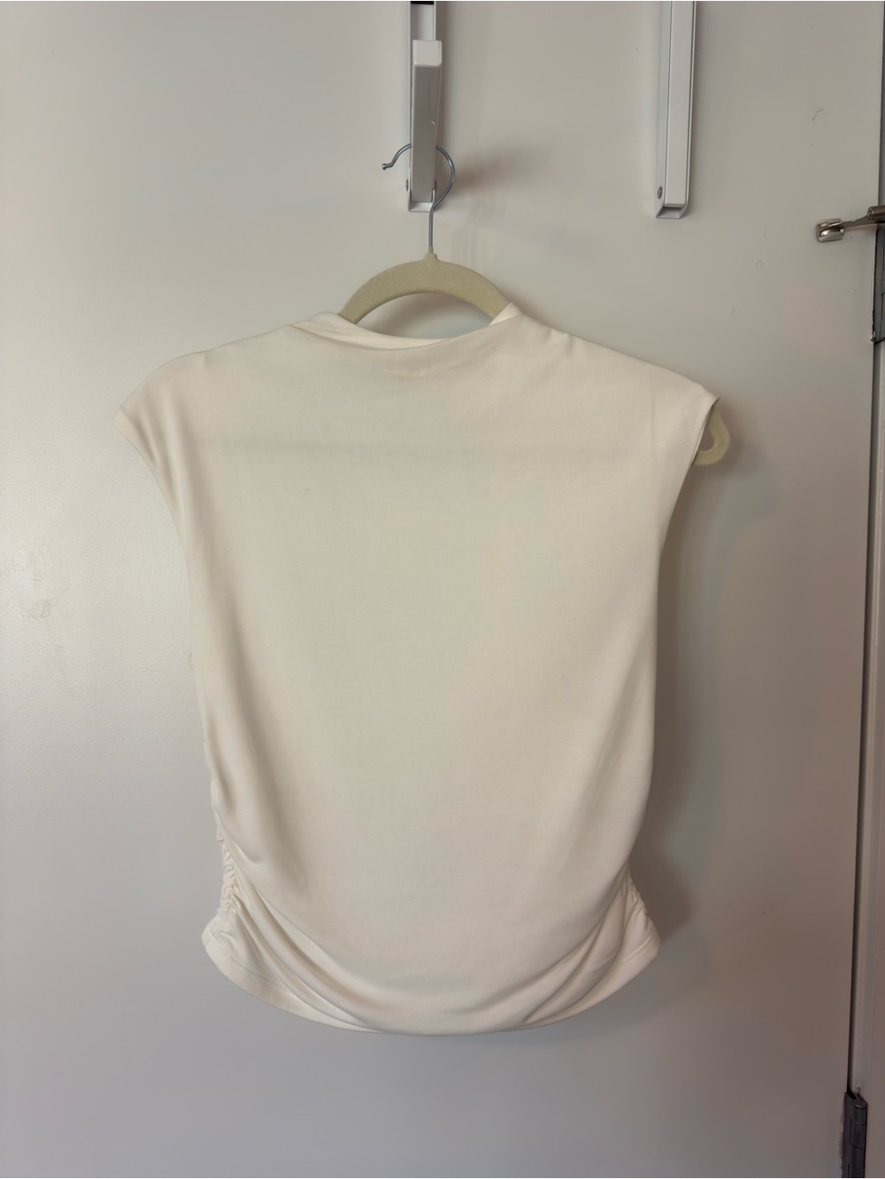 Open Edit - Classic Cream Cap-Sleeve Women’s Top
